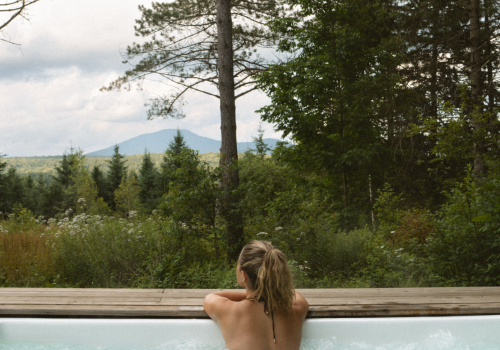 Spa nature séjour bien-être et yoga Estrie vue mont Ham